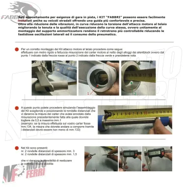 MF8230 Silent Block Fabbri Medium Supporto Motore Vespa 50 125 Special ET3 PK