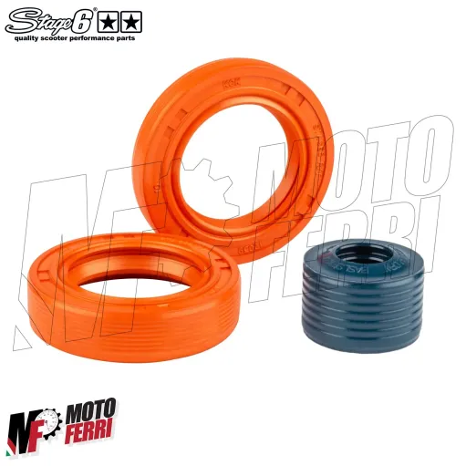 MF8239 Paraoli Albero Motore + Pompa Acqua FKM Stage6 Piaggio ZIP NRG Runner 2T