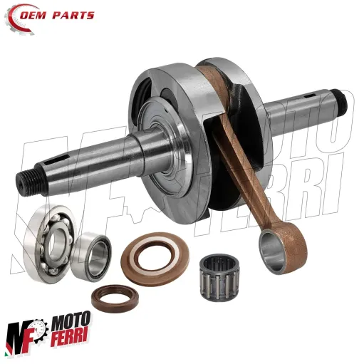 MF8240 Albero Motore Ape TM 602 703 Benzina + Gabbia a rulli Cuscinetti Paraoli