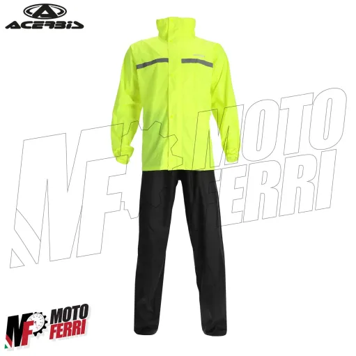MF4049 Antipioggia Tuta Impermeabile Acerbis Giacca + Pantalone Moto Scooter
