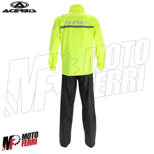 MF4049 Antipioggia Tuta Impermeabile Acerbis Giacca + Pantalone Moto Scooter