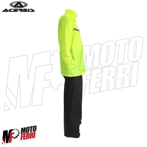 MF4049 Antipioggia Tuta Impermeabile Acerbis Giacca + Pantalone Moto Scooter