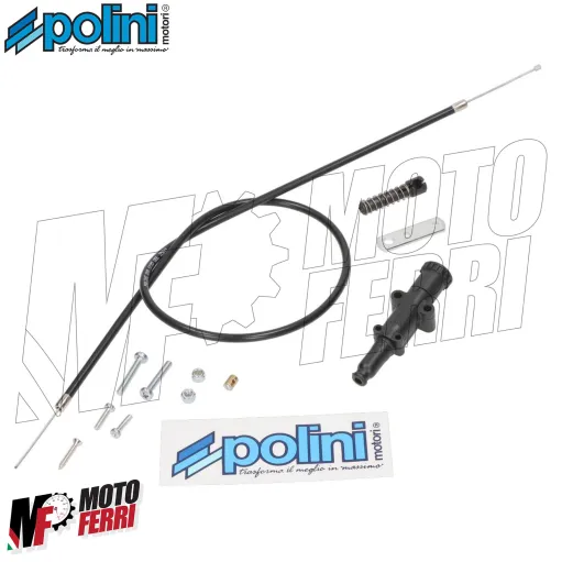 MF1501 Polini Kit Comando Aria Manuale Starter Nero + Filo Universale Scooter