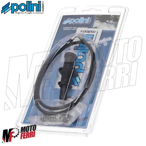 MF1501 Polini Kit Comando Aria Manuale Starter Nero + Filo Universale Scooter