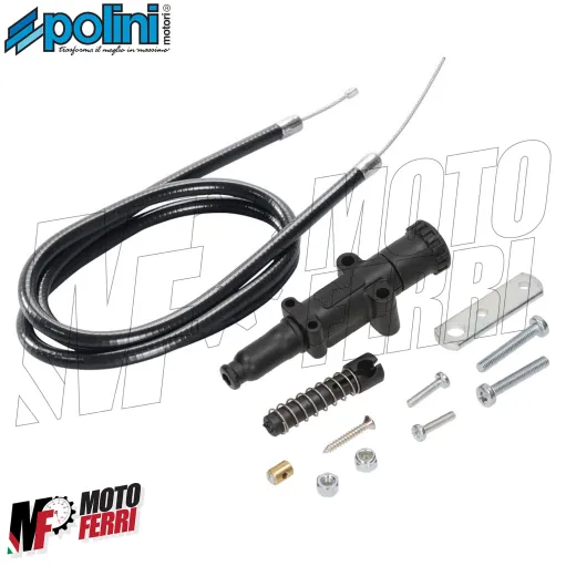 MF1501 Polini Kit Comando Aria Manuale Starter Nero + Filo Universale Scooter