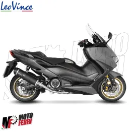 MF3000 Scarico Completo LeoVince LV One Evo Black Yamaha TMax 560 - 2020 2021 2022 2023 2024 2