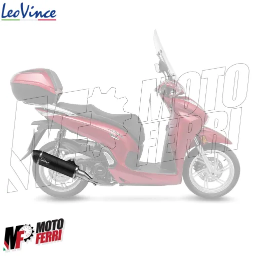 MF8262 Scarico Marmitta LeoVince Slip-On Honda SH 350 E5 2021 2022 2023 2024