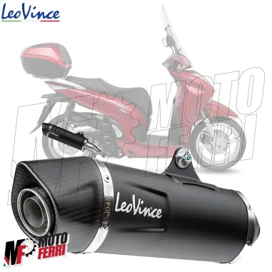 MF8262 Scarico Marmitta LeoVince Slip-On Honda SH 350 E5 2021 2022 2023 2024