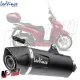 MF8262 Scarico Marmitta LeoVince Slip-On Honda SH 350 E5 2021 2022 2023 2024