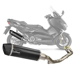 MF3000 Scarico Completo LeoVince LV One Evo Black Yamaha TMax 530 2017 2018 2019