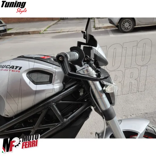 MF7825 Protezione Leva Freno Frizione Nero Universale Moto Scooter Alluminio CNC