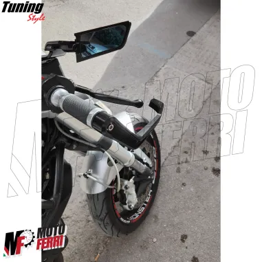 MF4531 Protezione Leva Freno Frizione Nero Universale Moto Scooter Alluminio CNC