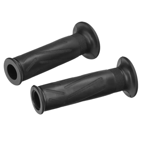 MF2593 Manopole Domino Yamaha style nero grips forate universali Moto Scooter