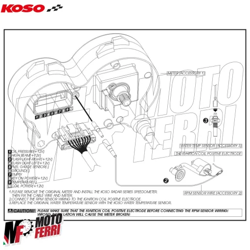 MF8271 Strumentazione Contachilometri Digitale KOSO Yamaha Aerox / MBK Nitro 50