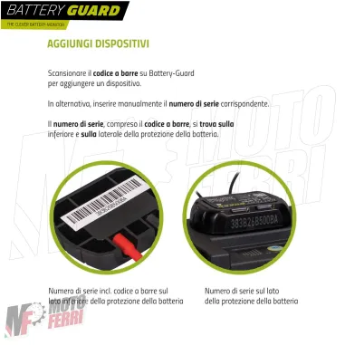MF8274 Monitoraggio Batteria Battery Guard 12V Moto Scooter Bluetooth Smartphone