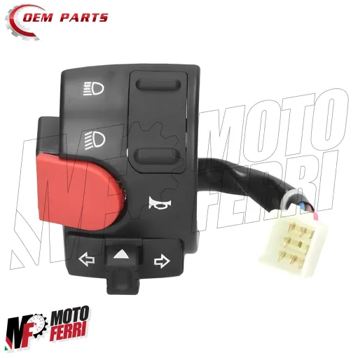 MF8278 Commutatore Sinistro Devio Luci Frecce Clacson Yamaha Aerox MBK Nitro
