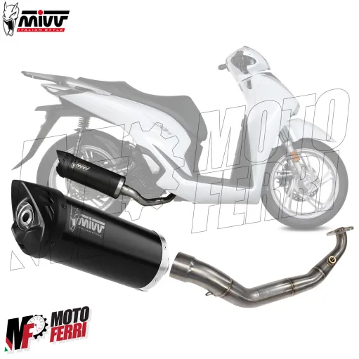 MF8292 Scarico Completo Mivv Mover Honda SH 125 150 mod 2020 2021 2022 2023 2024