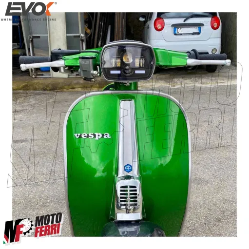 MF3048 Fanale Faro anteriore EVOK Led Vespa 50 Special 6V - 12V con convertitore