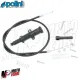 MF1501 Polini Kit Comando Aria Manuale Starter Nero + Filo Universale Scooter