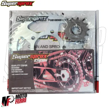 MF8328 Kit Trasmissione Benelli Imperiale 400 - Corona 42 Pignone 14 Catena 525