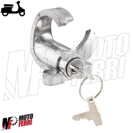 MF0007 GANCIO PORTABORSE SELLA CON SERRATURA A CHIAVE VESPA 50 SPECIAL 125 ET3 PRIMAVERA PK PX 150 200 2