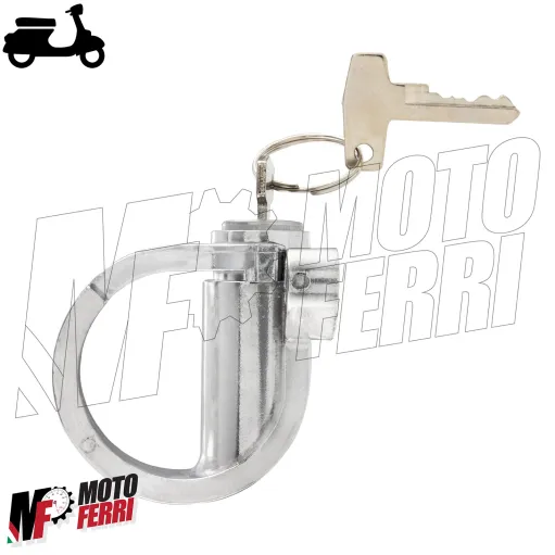MF0007 GANCIO PORTABORSE SELLA CON SERRATURA A CHIAVE VESPA 50 SPECIAL 125 ET3 PRIMAVERA PK PX 150 200