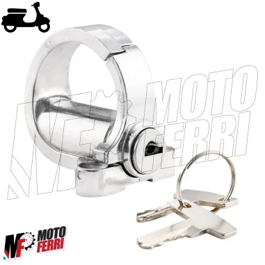 MF0007 GANCIO PORTABORSE SELLA CON SERRATURA A CHIAVE VESPA 50 SPECIAL 125 ET3 PRIMAVERA PK PX 150 200