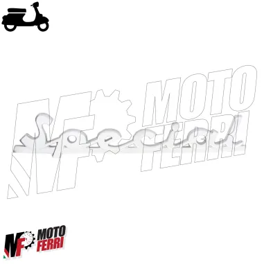Targhetta Fregio Scritta Posteriore Cromata Special per Vespa 50