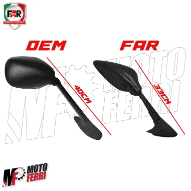 MF2130 Specchietti FAR Sport Destro Sinistro TMax 500 - 2008 2009 2010 2011