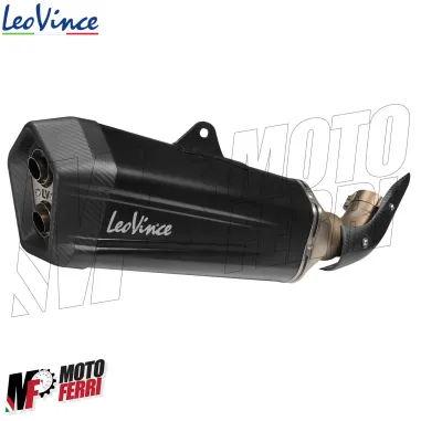 MF8295 Terminale Scarico Leovince LV-12 BLACK Suzuki V-Strom 1050 XT DE 2020 - 2024