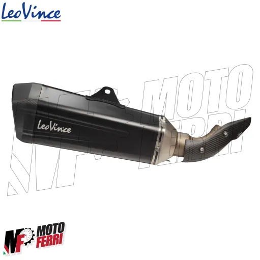 MF8295 Terminale Scarico Leovince LV-12 BLACK Suzuki V-Strom 1050 XT DE 2020 - 2024