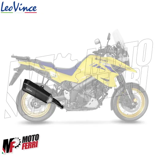 MF8295 Terminale Scarico Leovince LV-12 BLACK Suzuki V-Strom 1050 XT DE 2020 - 2024