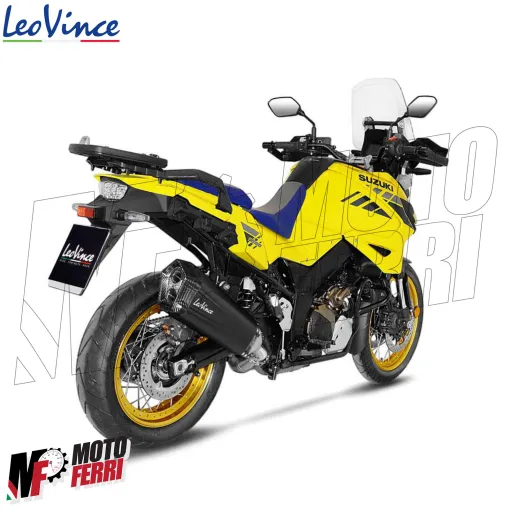 MF8295 Terminale Scarico Leovince LV-12 BLACK Suzuki V-Strom 1050 XT DE 2020 - 2024