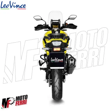 MF8295 Terminale Scarico Leovince LV-12 BLACK Suzuki V-Strom 1050 XT DE 2020 - 2024