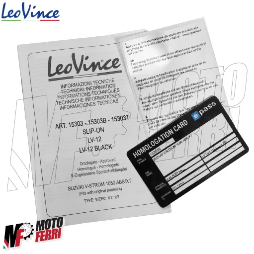 MF8295 Terminale Scarico Leovince LV-12 BLACK Suzuki V-Strom 1050 XT DE 2020 - 2024