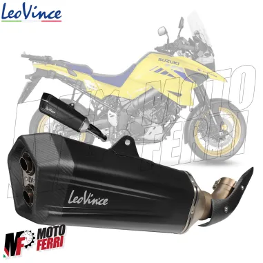 MF8295 Terminale Scarico Leovince LV-12 BLACK Suzuki V-Strom 1050 XT DE 2020 - 2024