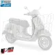 MF8432 Bordo Scudo Destro Grigio Opaco Vespa GTS 300 Super Tech 2023 2024 2025