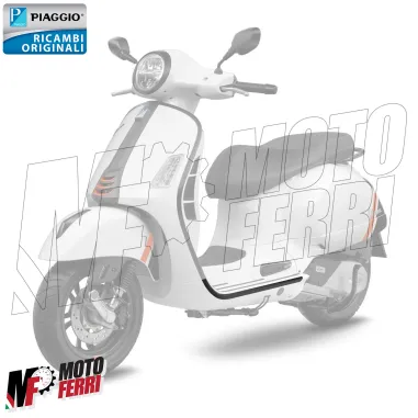 MF8435 Bordo Profilo Pedana Sinistro Nero Lucido Vespa GTS 300 - 2023 2024 2025
