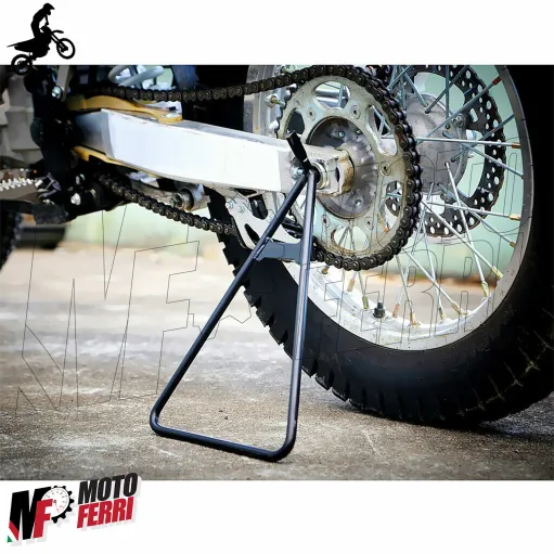 MF8439 Cavalletto Triangolo Laterale Moto Cross Enduro Motard OffRoad Universale