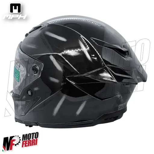 Casco Integrale MPH Blade Jeans Scuro - Doppia Visiera - Pinlock - Visierino Parasole - 22.06