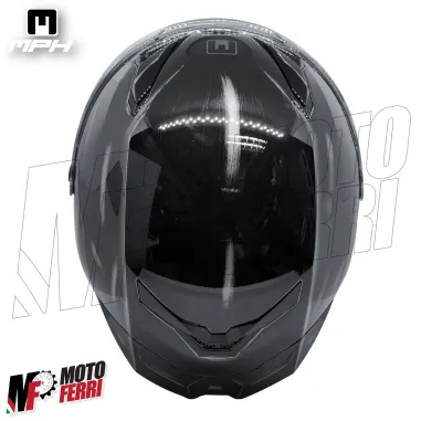 Casco Integrale MPH Blade Jeans Scuro - Doppia Visiera - Pinlock - Visierino Parasole - 22.06