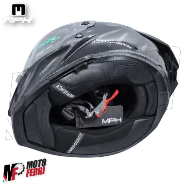 Casco Integrale MPH Blade Jeans Scuro - Doppia Visiera - Pinlock - Visierino Parasole - 22.06