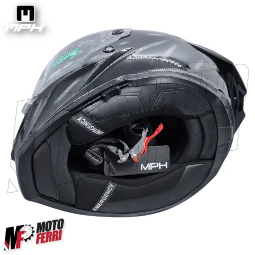 Casco Integrale MPH Blade Jeans Scuro - Doppia Visiera - Pinlock - Visierino Parasole - 22.06
