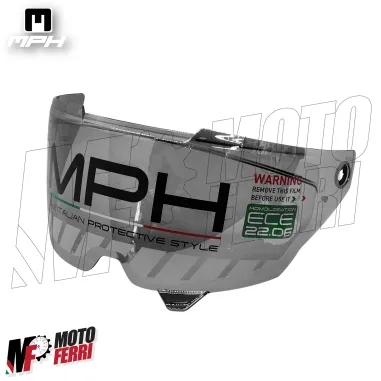 Casco Integrale MPH Blade Jeans Scuro - Doppia Visiera - Pinlock - Visierino Parasole - 22.06
