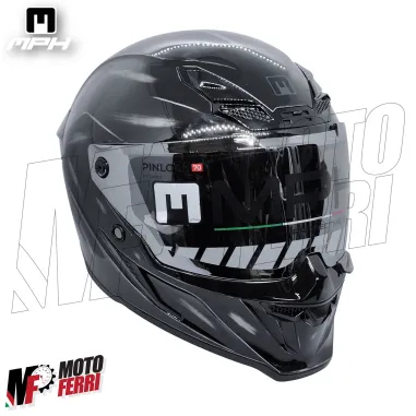 Casco Integrale MPH Blade Jeans Scuro - Doppia Visiera - Pinlock - Visierino Parasole - 22.06
