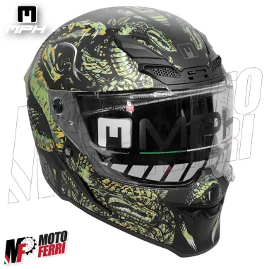 Casco Integrale MPH Blade Cobra - Doppia Visiera - Pinlock - Visierino Parasole - 22.06