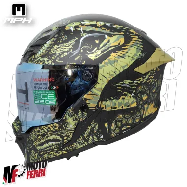 Casco Integrale MPH Blade Cobra - Doppia Visiera - Pinlock - Visierino Parasole - 22.06
