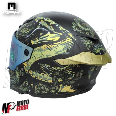 Casco Integrale MPH Blade Cobra - Doppia Visiera - Pinlock - Visierino Parasole - 22.06