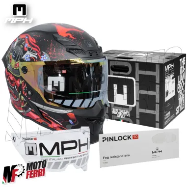Casco Integrale MPH Blade Demone - Doppia Visiera - Pinlock - Visierino Parasole - 22.06