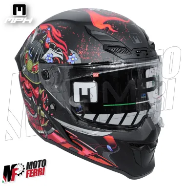 Casco Integrale MPH Blade Demone - Doppia Visiera - Pinlock - Visierino Parasole - 22.06